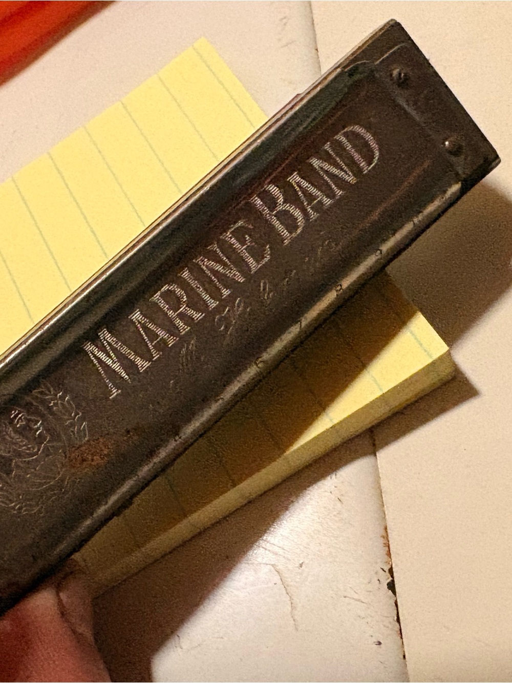 Marine Band Harmonica - Silver Metal Finish year : 1925 produced pre war